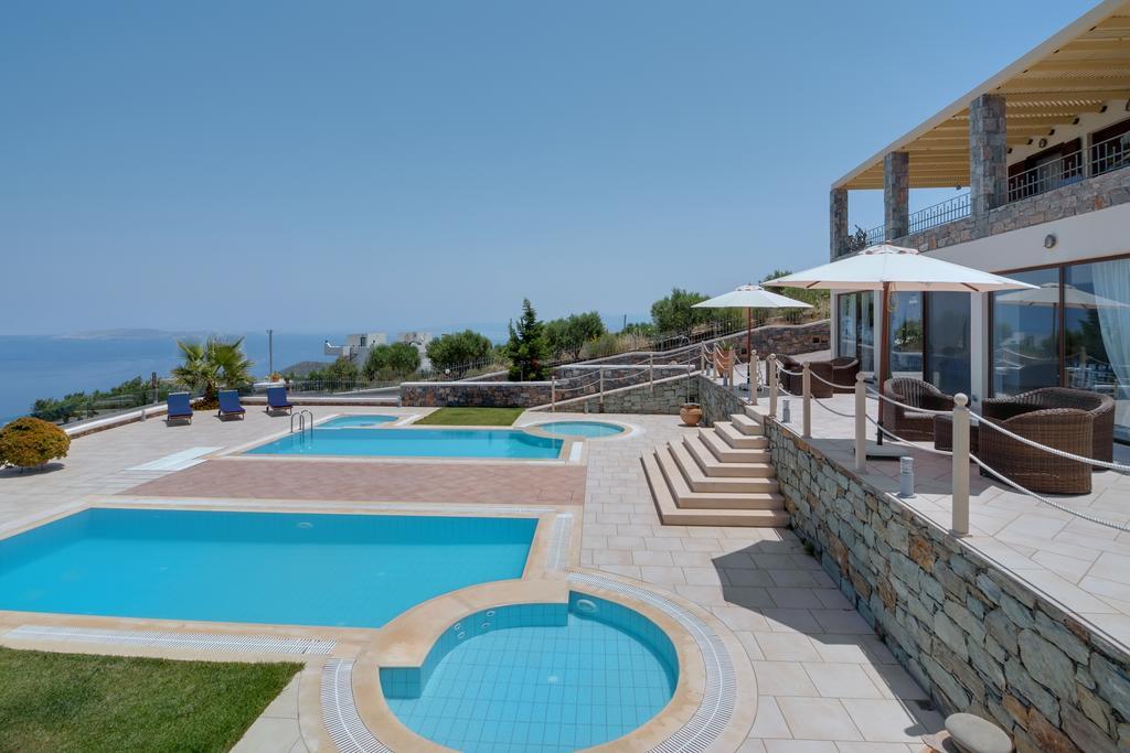 Sea Views At Villa Anemomylos With Heated Pool, Ping Pong And Tennis Agia Pelagia  Extérieur photo