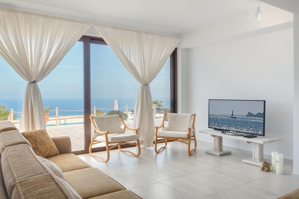 Sea Views At Villa Anemomylos With Heated Pool, Ping Pong And Tennis Agia Pelagia  Chambre photo