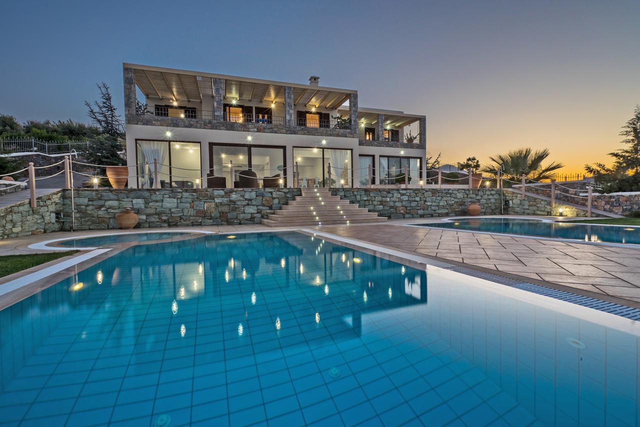 Sea Views At Villa Anemomylos With Heated Pool, Ping Pong And Tennis Agia Pelagia  Extérieur photo