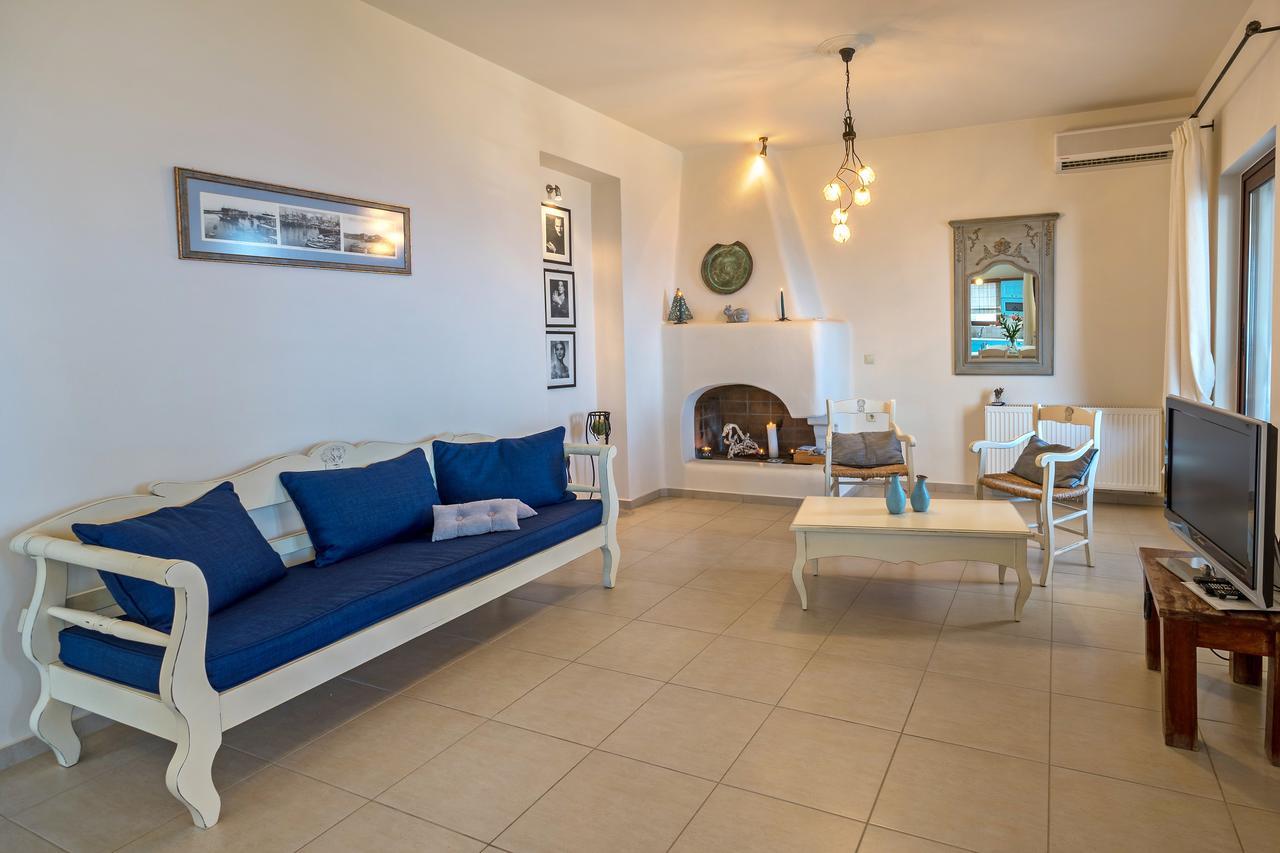 Sea Views At Villa Anemomylos With Heated Pool, Ping Pong And Tennis Agia Pelagia  Extérieur photo