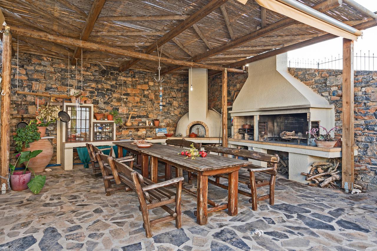 Sea Views At Villa Anemomylos With Heated Pool, Ping Pong And Tennis Agia Pelagia  Extérieur photo