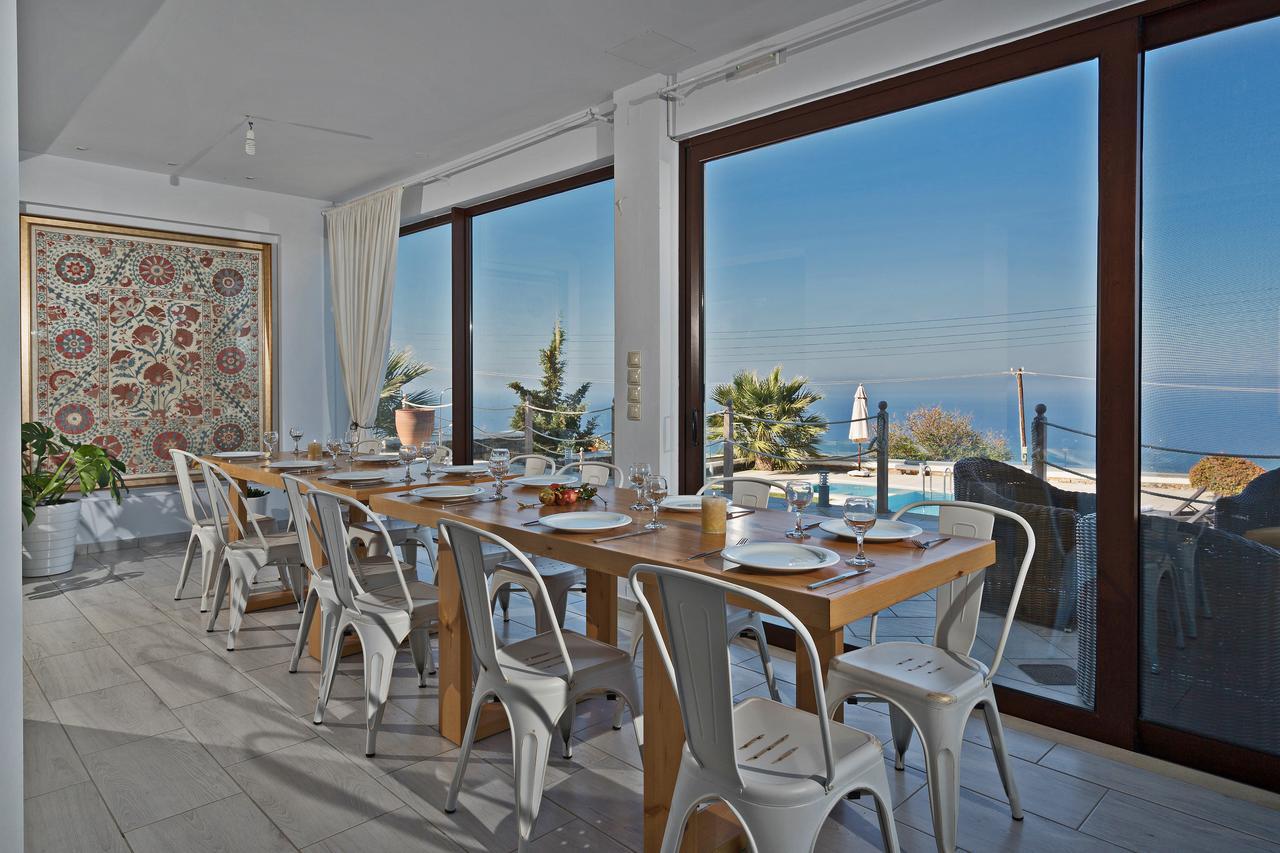 Sea Views At Villa Anemomylos With Heated Pool, Ping Pong And Tennis Agia Pelagia  Extérieur photo